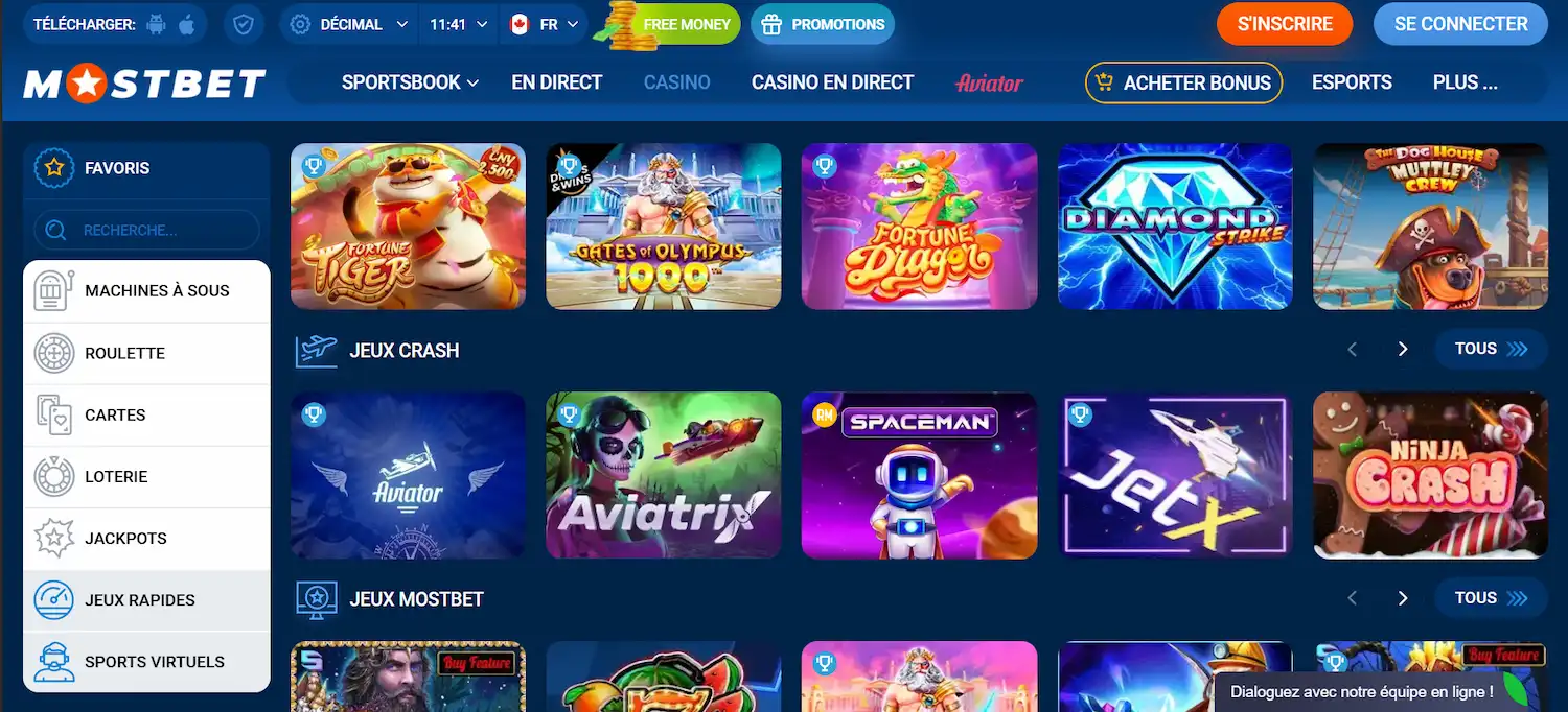 Mostbet Screenshot