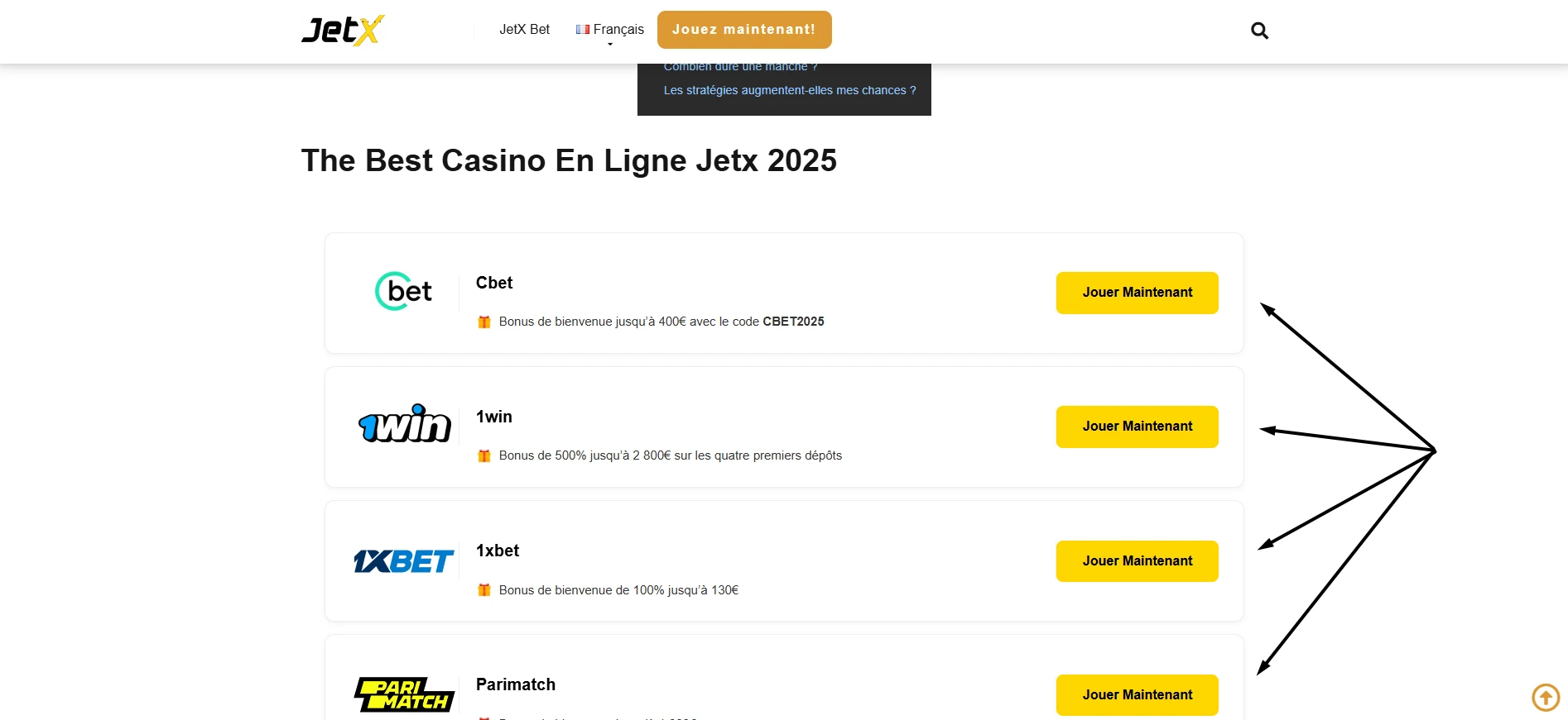 Étape 1 : Choisir un Casino